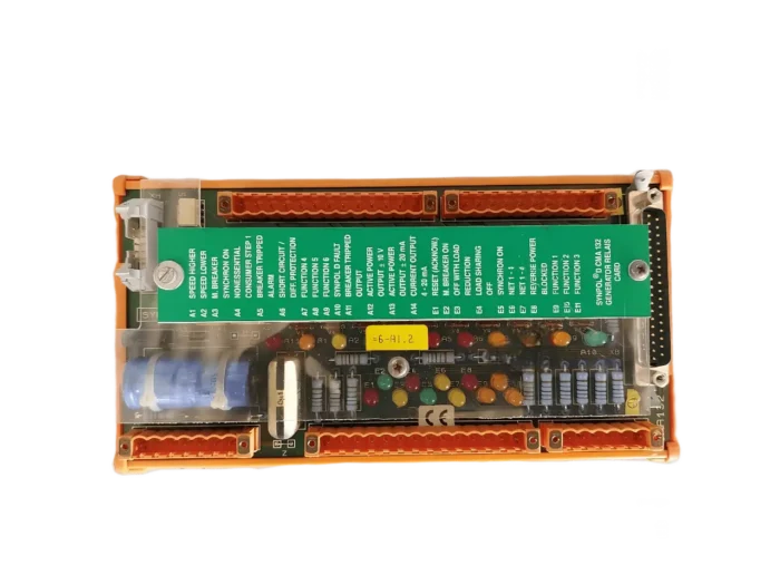 ABB SYNPOL D CMA 132 GENERATOR RELAY CARD 3DDE 300 412, ABB Synpol D CMA 132 (P/N : 3DDE 300 412), Abb Synpol D CMA 132 3DDE 300 412 Generator Relay Terminal Board