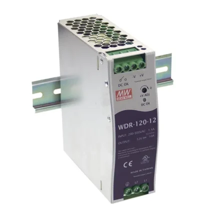 MEAN WELL WDR-120-24 120W Single Output Industrial DIN RAIL Power Supply, MW Mean Well WDR-120-24 24V 5A 120W Single Output Industrial DIN Rail Power Supply, WDR-120-24